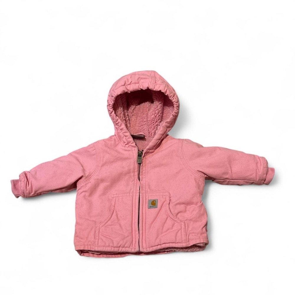 Pink Carhartt kids jacket 6m